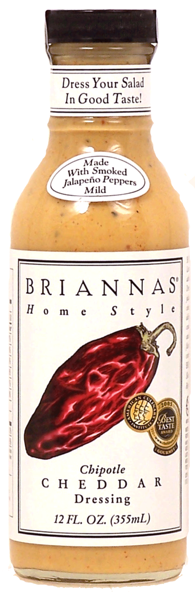 Briannas&nbsp;home style&nbsp;chipotle cheddar dressing, made with mild smoked jalapeno peppers Full-Size Picture